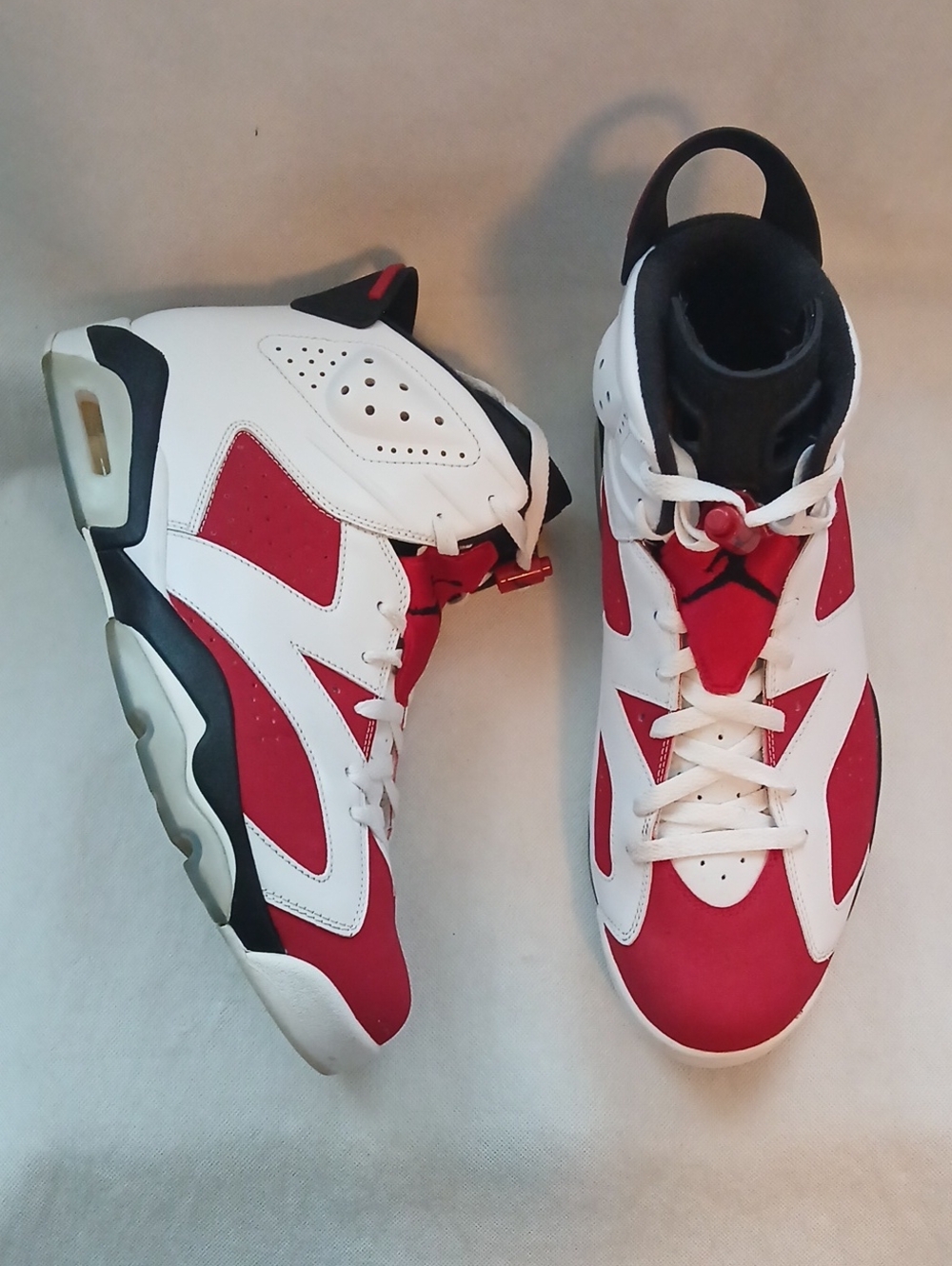 Air Jordan 6 Retro Carmine Sneakers 2014 High Top Mens 13